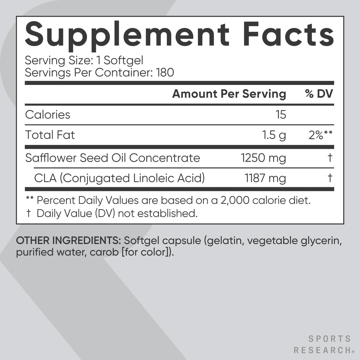 Sports Research CLA - 1250mg