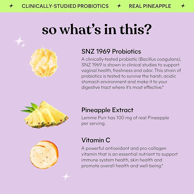 Lemme Purr Vaginal Probiotic Gummies for Women