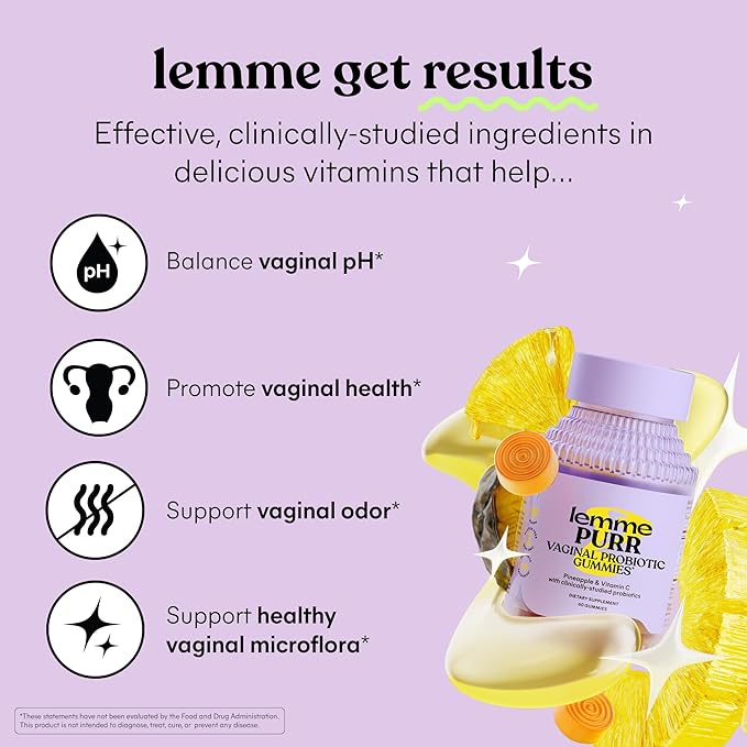 Lemme Purr Vaginal Probiotic Gummies for Women