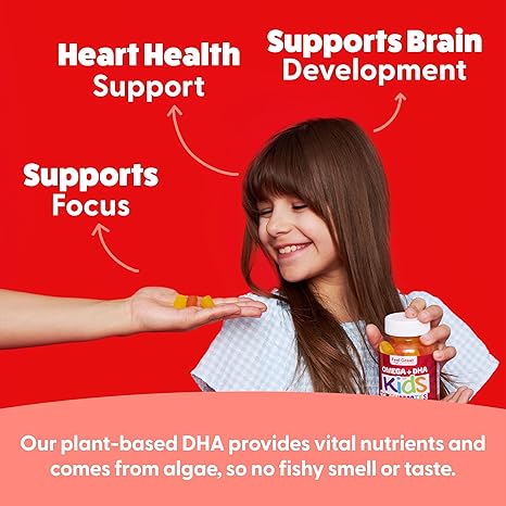 Feel Great Vitamin Co. Complete DHA Gummies for Kids | with Omega 3 6 9 + DHA, Vitamin C