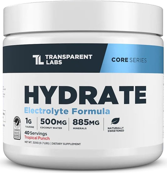Transparent Labs Hydrate Electrolyte Powder