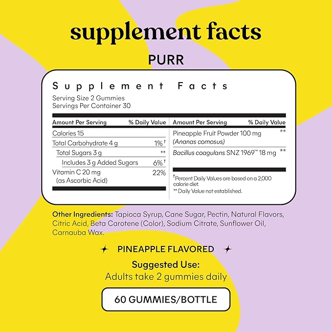 Lemme Purr Vaginal Probiotic Gummies for Women