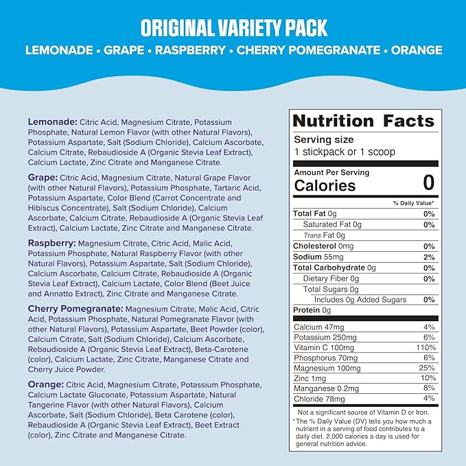 Ultima Replenisher Daily Electrolyte Powder Drink Mix