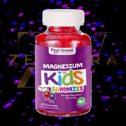 Feel Great Kids Calm Magnesium Gummies - Magnesium Supplement for Children